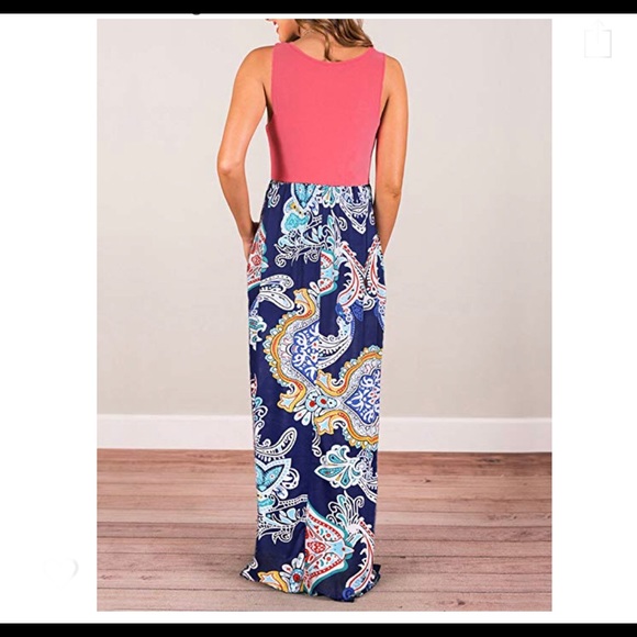 Maxi Sleeveless Dress - Picture 3 of 4